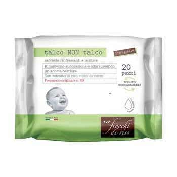 Clarins Fiocchi Di Riso Salviette Talco Non Talco 20 Pezzi