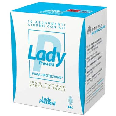 Clarins Lady Presteril 10 Assorbenti Giorno Cotone Con Ali Ripiegati
