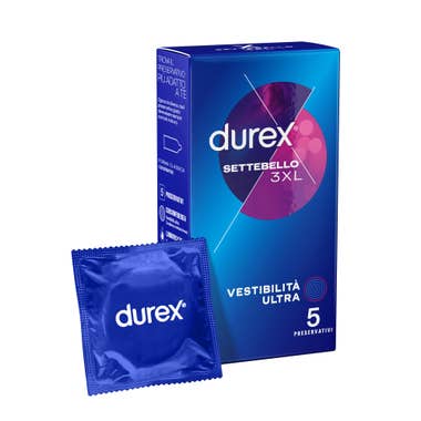 Clarins Durex Settebello 3XL 5 Preservativi