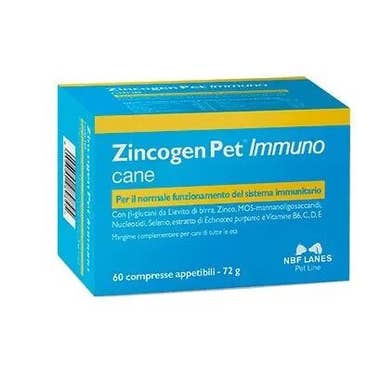 Clarins Zincogen Pet Immuno Mangime Complementare Per Cani 60 Compresse