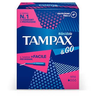 Clarins Tampax&Go Mini 18 Assorbenti Interni Flussi da Molto Leggeri a Leggeri Sottocosto