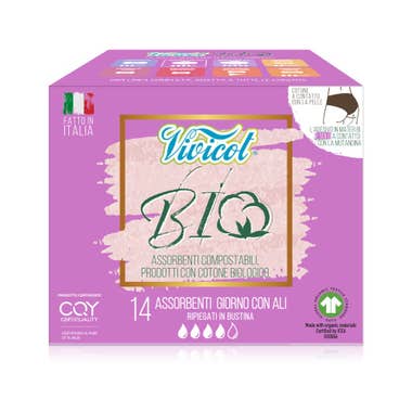 Clarins Vivicot Cotone Assorbenti Giorno Con Ali 14 Pezzi