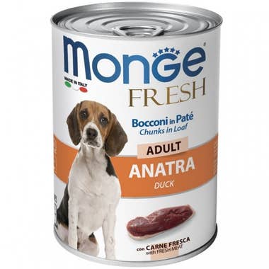 Clarins Monge Fresh Adult Anatra Cibo Umido Per Cani Adulti 400g