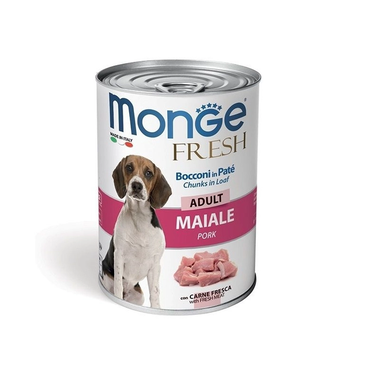 Clarins Monge Fresh Adult Maiale Cibo Umido Per Cani Adulti 400g