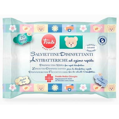 Clarins Trudy Baby Salviette Disinfettanti/Antibatteriche 20 Pezzi