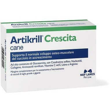 Clarins Artikrill Crescita Cane Cuccioli Taglia Grande 90 Compresse