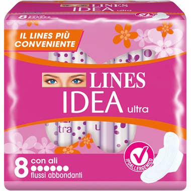 Clarins Lines Idea Ultra Assorbenti Flusso Abbondante 8 Pezzi Offerta per la Festa della Mamma