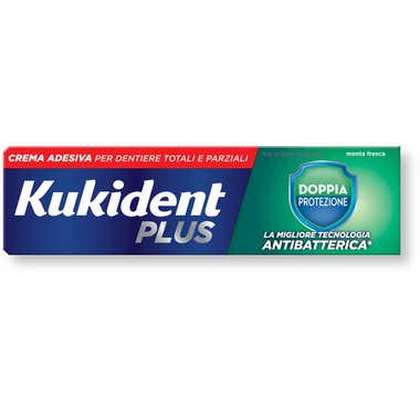 Clarins Kukident Plus Doppia Protezione Gusto Menta Fresca 40g