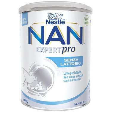 Clarins Nestlé Nan Expert Pro Senza Lattosio Latte Dalla Nascita in Polvere Latta 400g