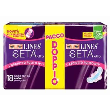 Clarins Lines seta ultra assorbenti lungo vp dwct 18 pezzi