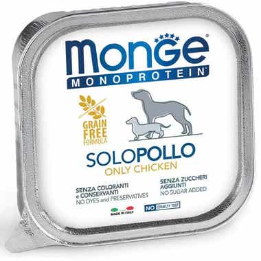 Clarins Monge Monoprotein Solo Pollo Cibo Umido Per Cani Adulti 150g