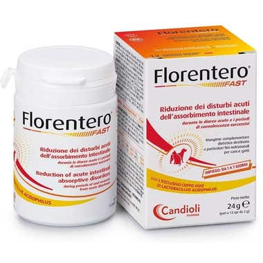 Clarins Candioli Florentero Fast Mangime Complementare Cane/Gatto Barattolo Da 12 Compresse Appetibili Da 2g