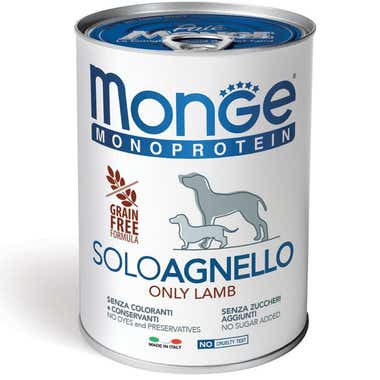 Clarins Monge Monoprotein Solo Agnello Cibo Umido Per Cani Adulti 400g