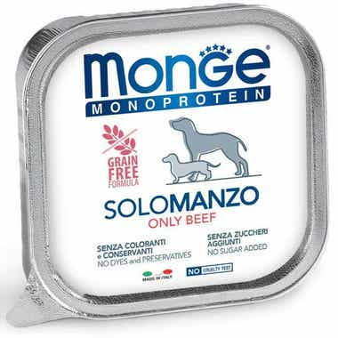 Clarins Monge Monoprotein Solo Manzo Cibo Umido Per Cani Adulti 150g